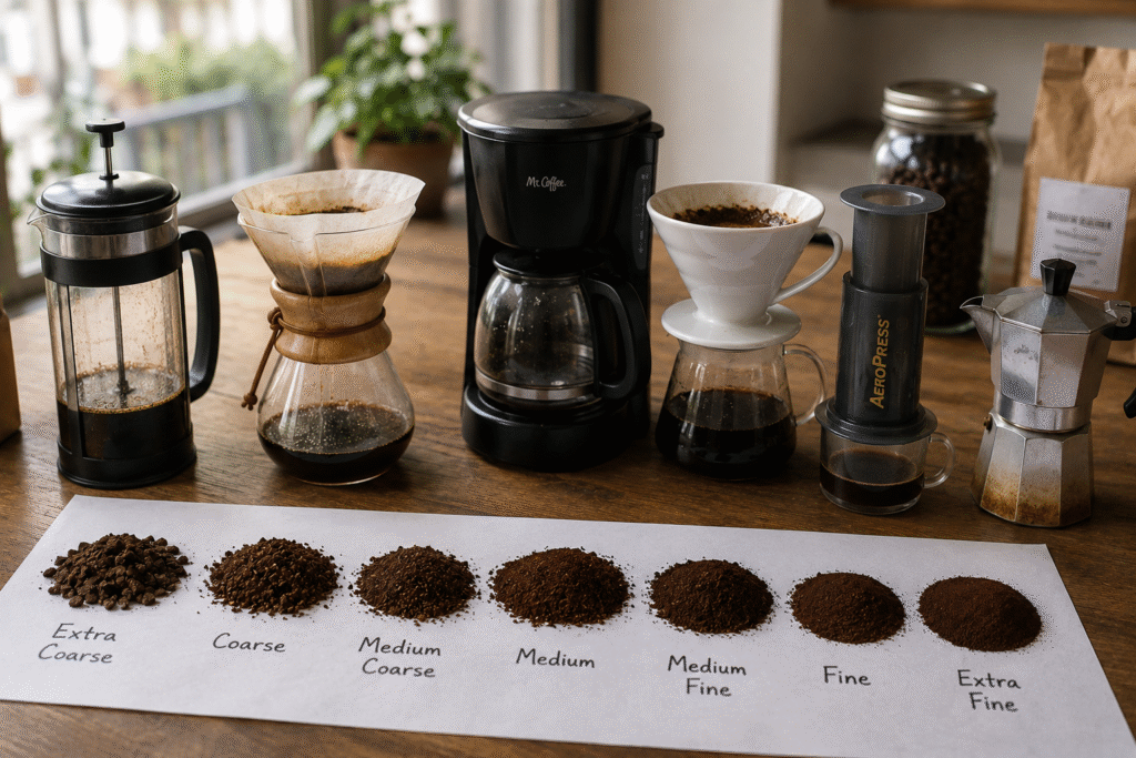 Best Grind Size for Every Coffee Brewing Method