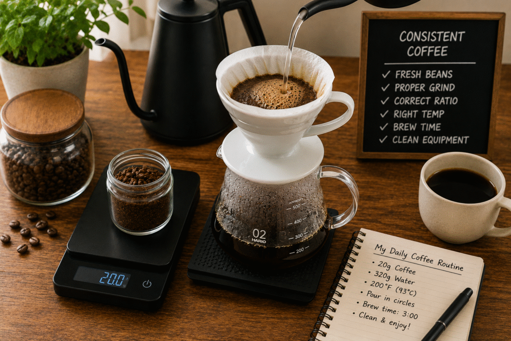 How to Brew Coffee Consistently Every Morning