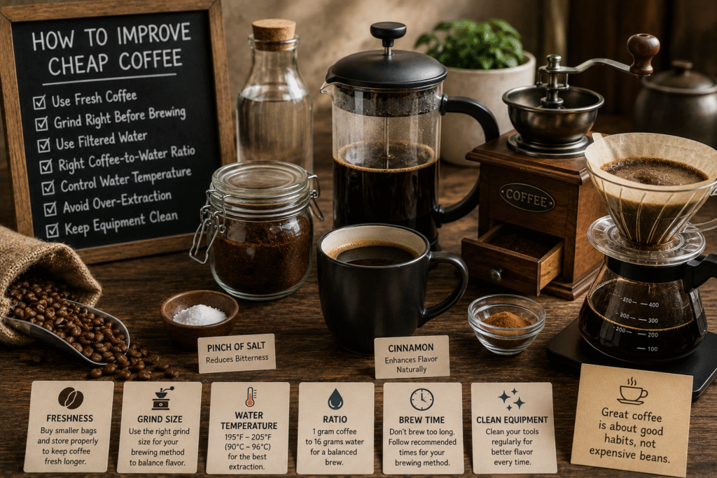 How to Improve Cheap Coffee and Make It Taste Better
