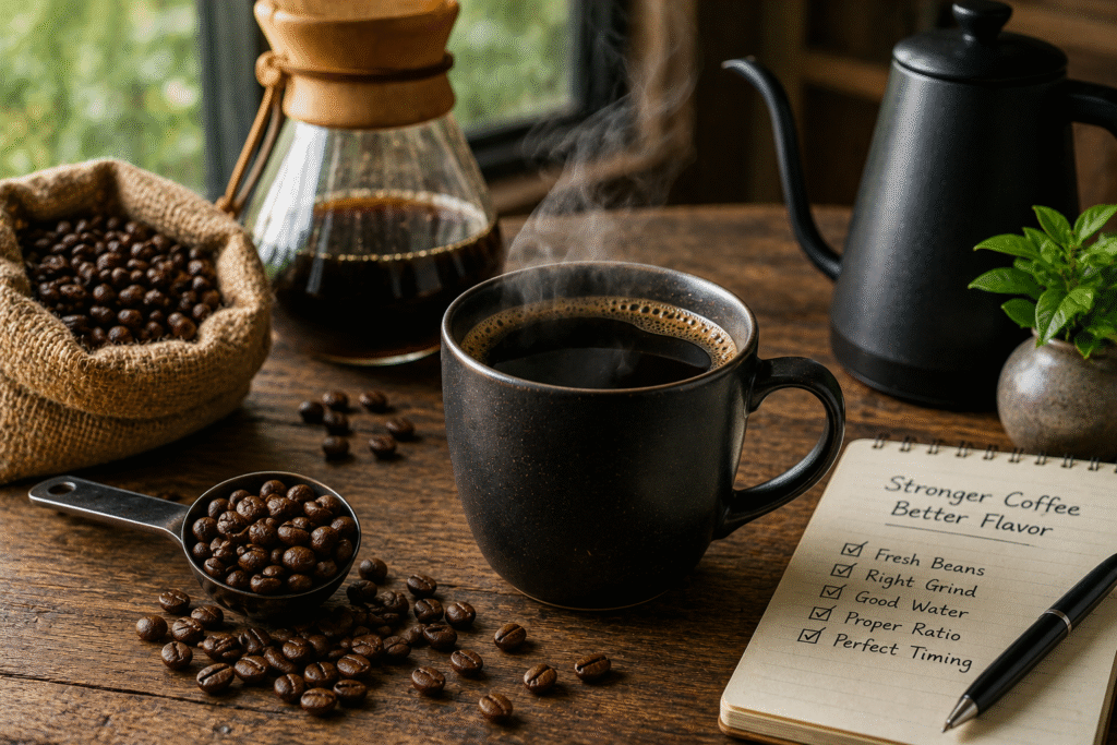 How to Make Strong Coffee Without Making It Bitter