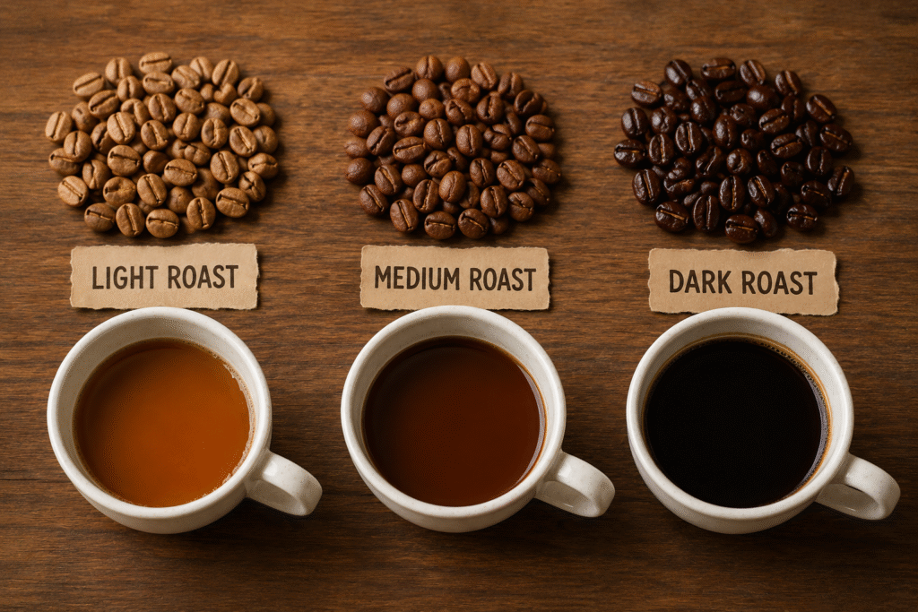 Light, Medium, and Dark Roast Coffee: How Roasting Changes Flavor