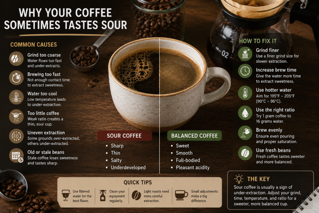 Why Your Coffee Sometimes Tastes Sour